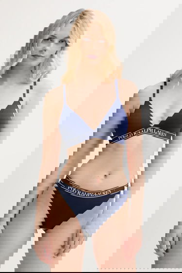Podprsenka Polo by Ralph Lauren Polo Ralph Lauren Triangle Bra Navy | 4P0480, 1