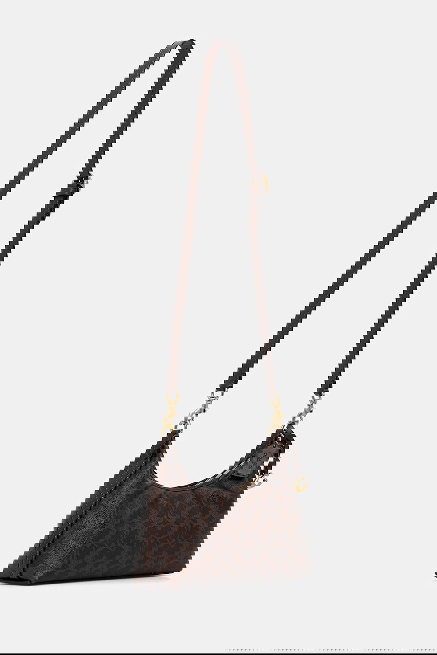 Taška cez rameno Coach Juliet Monogram Crescent Shoulder Bag Hnedá | CAM26, 1