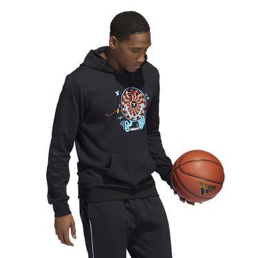Mikina adidas Performance Graphic Print Pullover Hoodie Čierna | HF4528, 4
