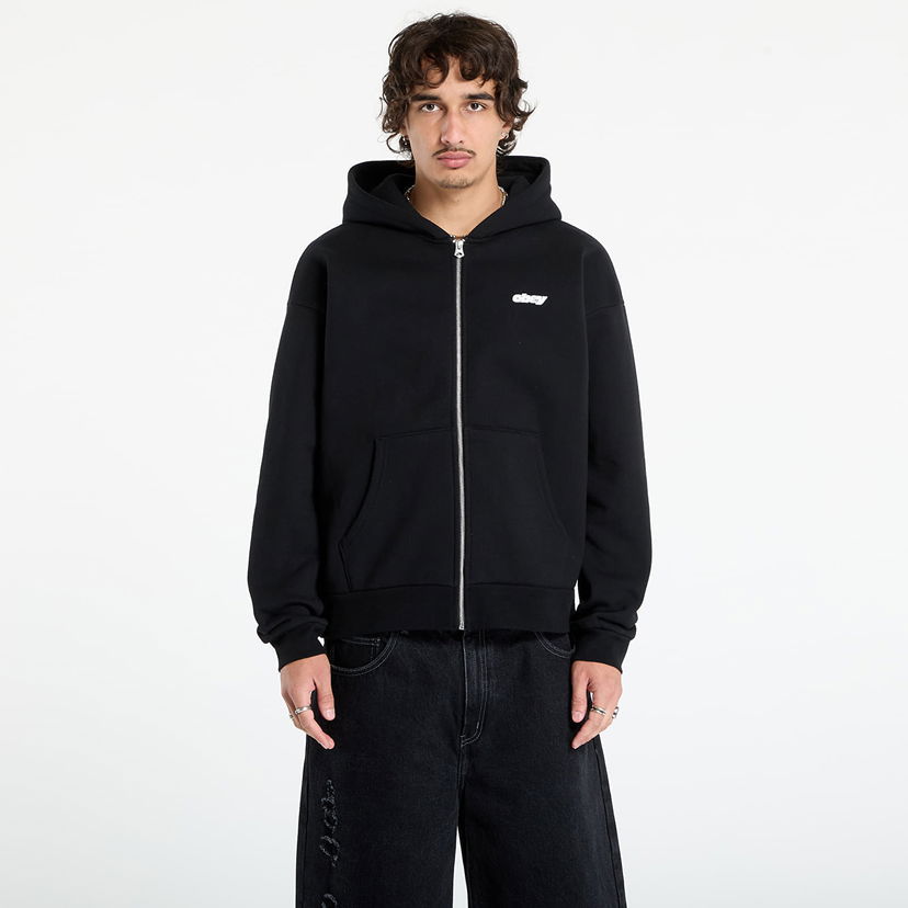 Mikina OBEY OBEY Gaze Extra Heavy Zip Hoodie Čierna | 112460030-BLK