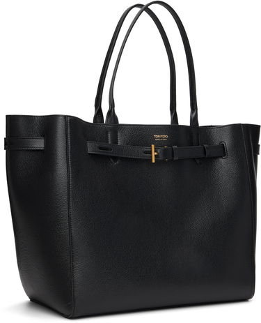 Tote bag Tom Ford Tom Ford Grain Leather Large Tote Čierna | L1823-LCL429X, 1