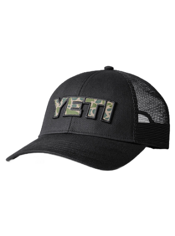 YETI Camo Logo Badge Low Pro Trucker Hat 888830197790