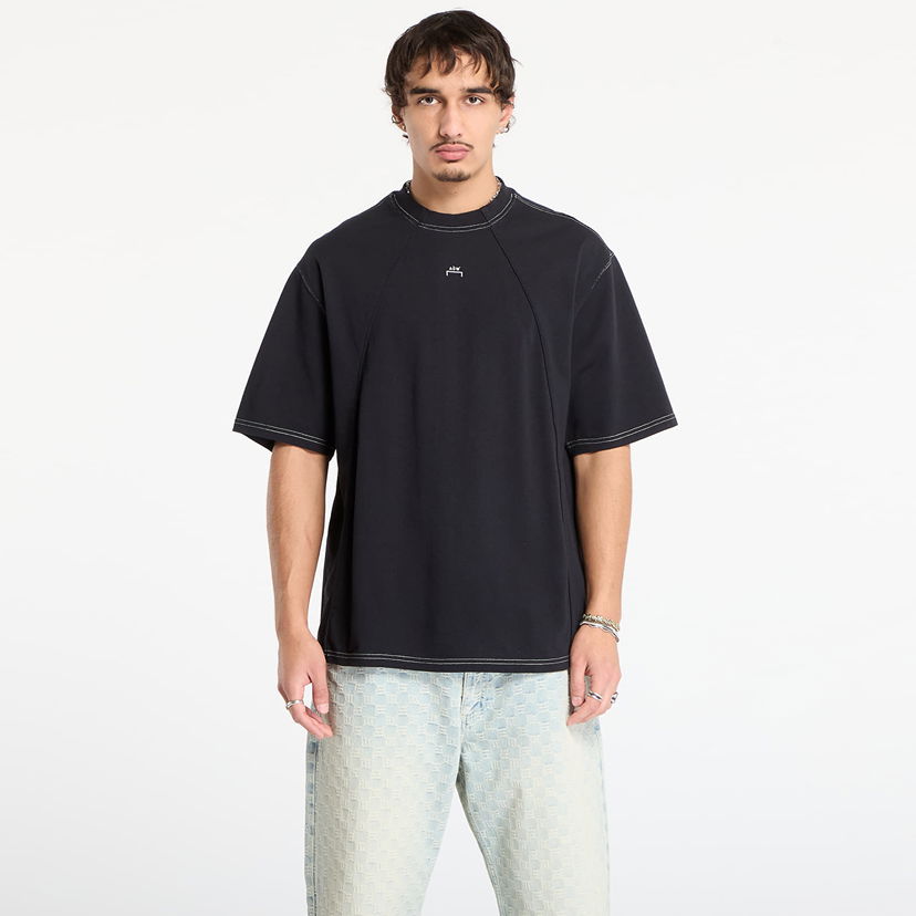 Tričko A-COLD-WALL* Millbank Short Sleeve T-shirt with Exposed Stitching Čierna | ACWMTS230 Black