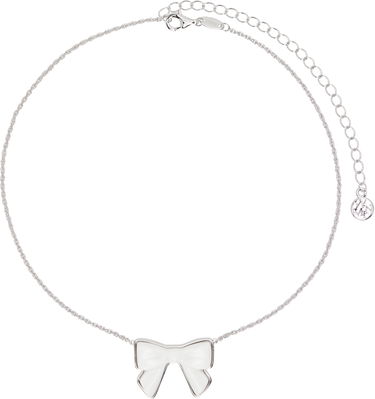 Náhrdelník SHUSHU/TONG YVMIN Edition Double-Sided Ceramics Bowknot Necklace Biela | 25639WHT00NN, 0