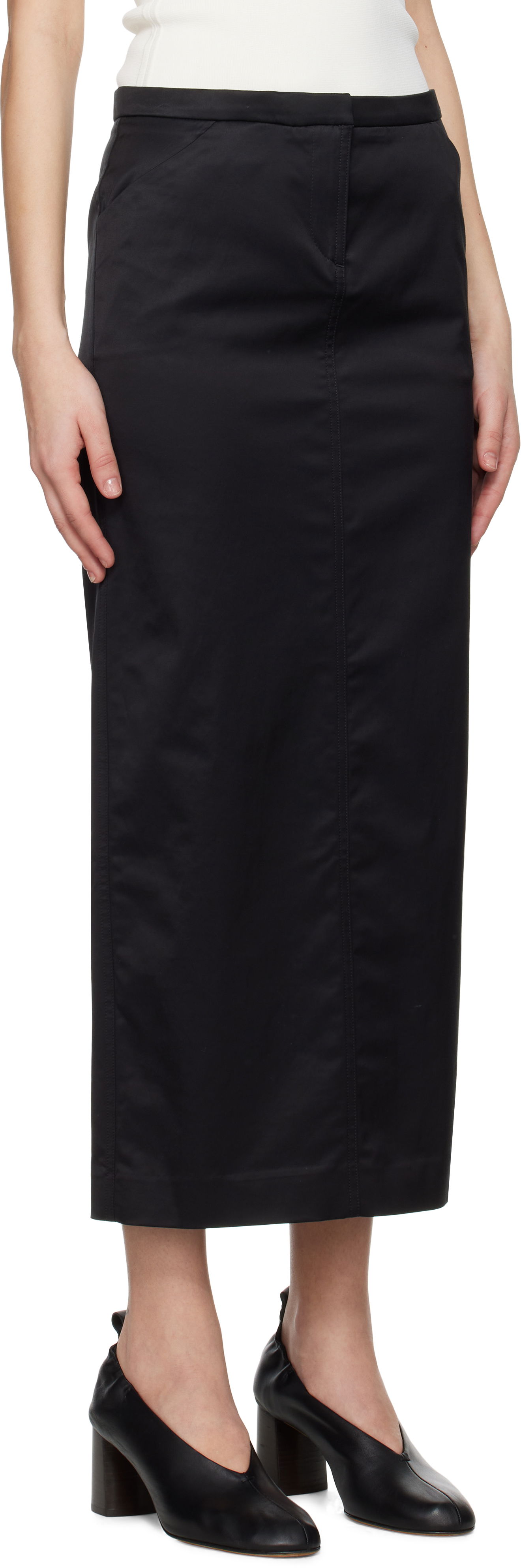 Sukňa TOTEME TOTEME Straight Maxi Skirt Čierna | 252-WRB0259-FB0391, 1