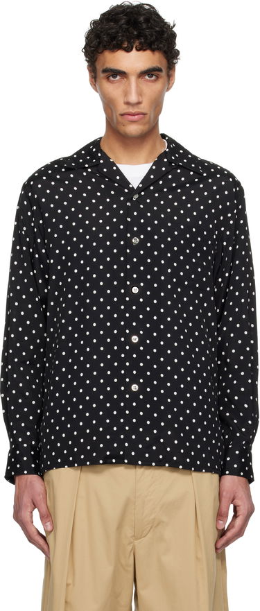 Košeľa WACKO MARIA WACKO MARIA Dots Print Camp Collar Shirt Čierna | 25SSE-WMS-HI01, 0