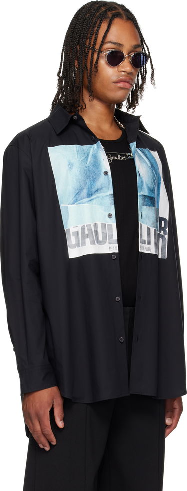 Košeľa Jean Paul Gaultier Jean Paul Gaultier Oversized 'Water' Shirt Čierna | 25/03-U-ST030-W014P-0055, 1
