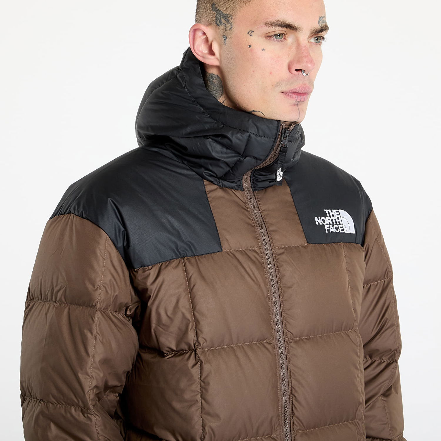 Prešívaná bunda The North Face Lhotse Hooded Jacket Smokey Brown Hnedá | NF0A853C1OI1, 1