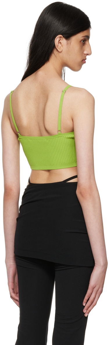 Crop Top Helmut Lang Helmut Lang Rib Knit Camisole Zelené | M04HW701, 2