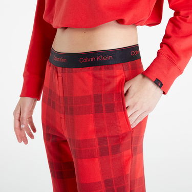 Tepláky CALVIN KLEIN Holiday Textured Jogger Červená | QS6954E 5VN, 1