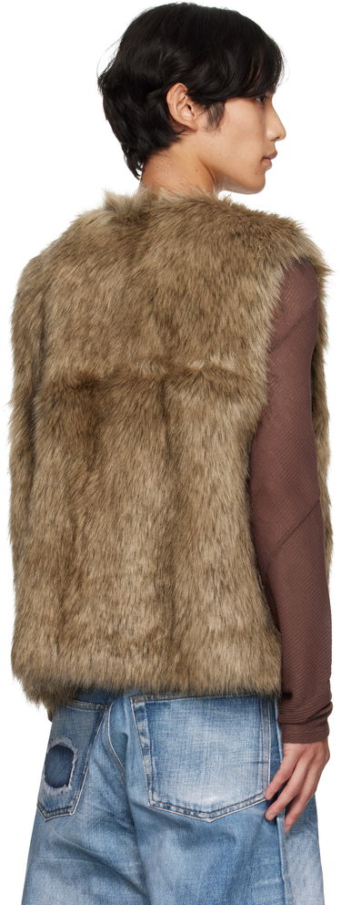 Vesta Andersson Bell Andersson Bell Reversible Faux-Leather & Faux-Fur Vest Hnedá | awa722u, 2