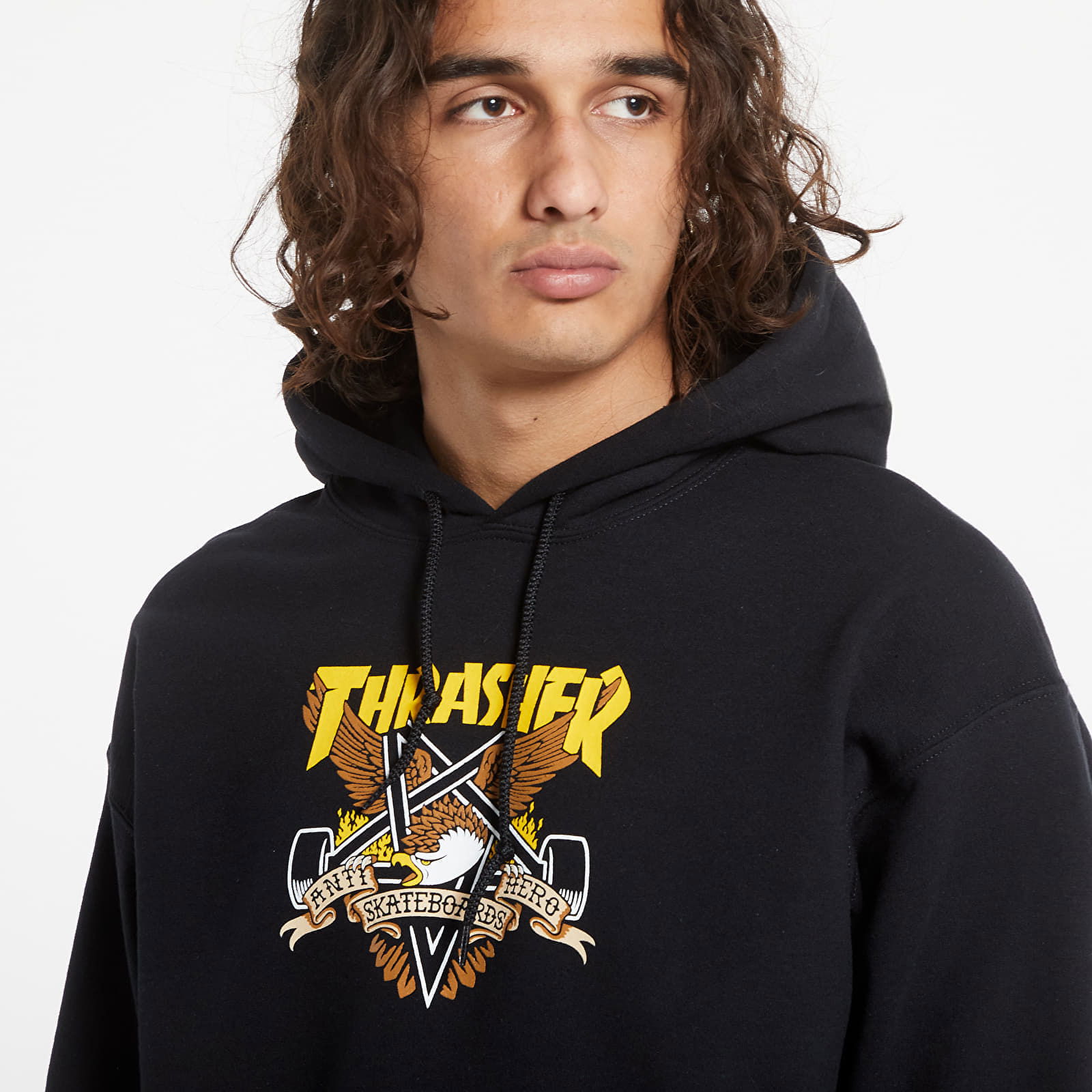 Sweatshirt Hood Eaglegram Black