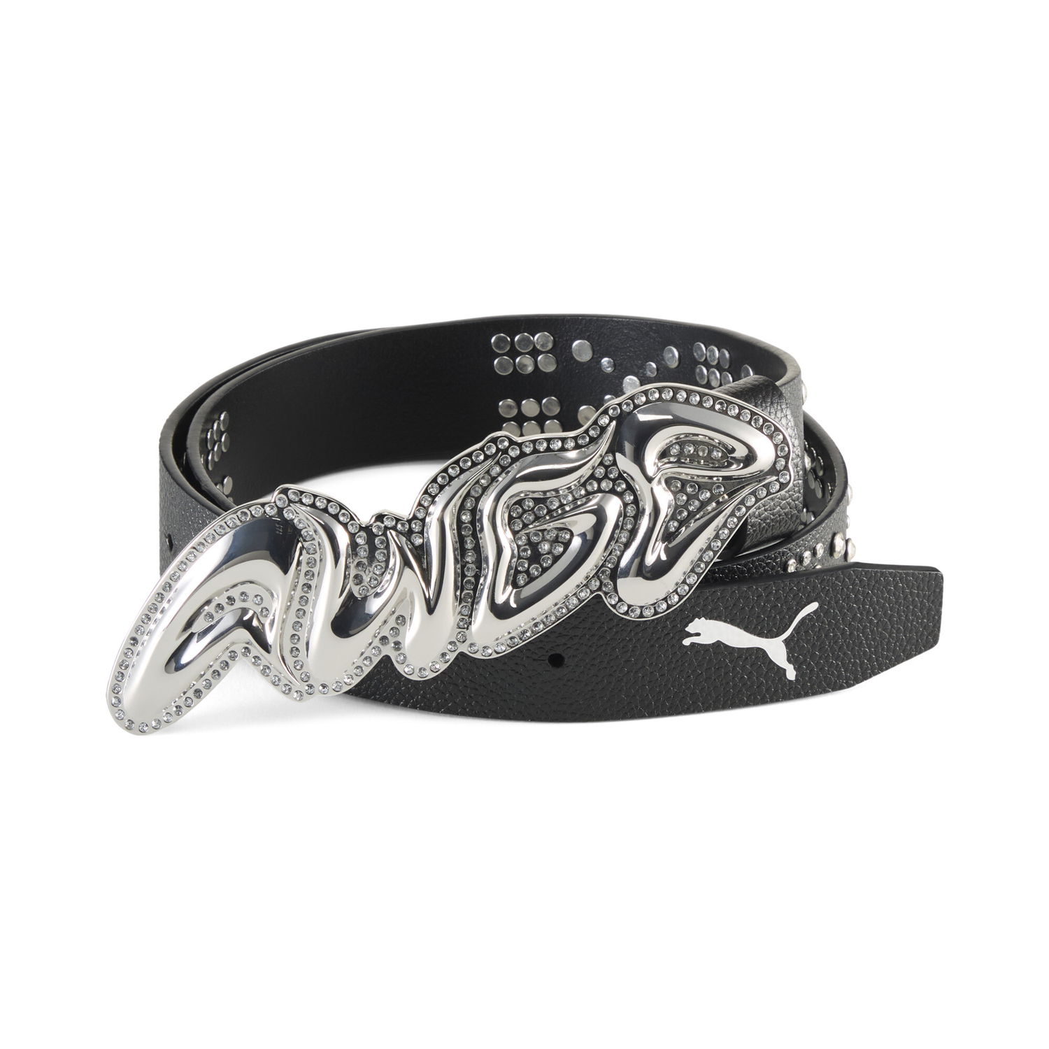Opasok Puma A$AP ROCKY x PUMA AWGE Studded Rhinestone Buckle Belt Čierna | 055008_01, 0