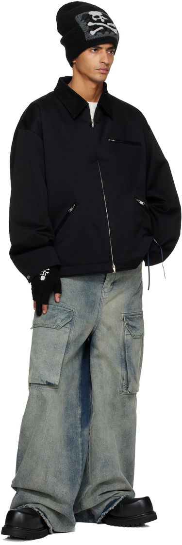 Rukavice Mastermind WORLD MASTERMIND WORLD Skull and Crossbones Open Fingered Gloves Čierna | MW25S15-AC011, 2