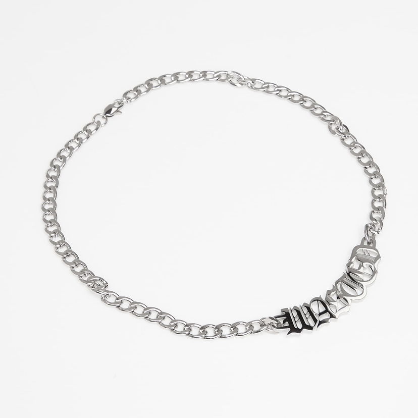 Náhrdelník Wasted Paris U Legacy WASTED Lettering Chain Necklace Metalická | WP_000311