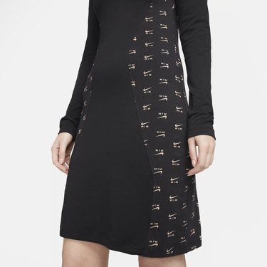 Šaty Nike Air Long Sleeve Bodycon Dress Čierna | DV8064-010, 1