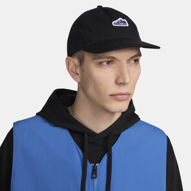 Šiltovka Nike Club Unstructured Flat Bill Dunk Patch Cap Čierna | FN4404-010, 3