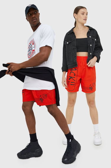 Šortky Converse Peanuts Kite x Short Červená | 10024377-A01, 1