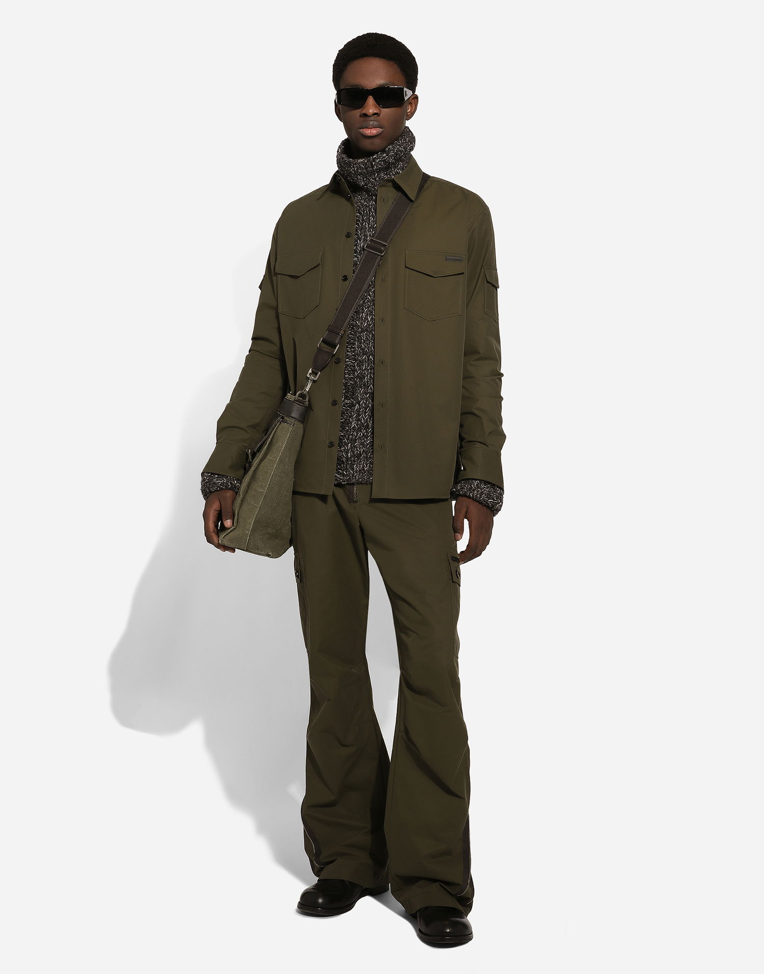 Košeľa Dolce & Gabbana Technical Fabric Shirt With Pockets Zelené | G5GI5THUMOAN3644, 1