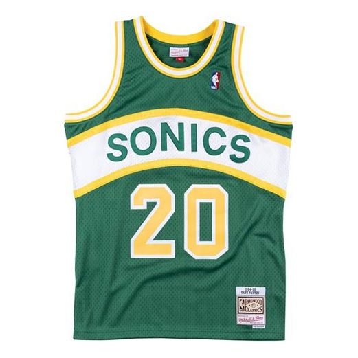 Dres Mitchell & Ness Mitchell & Ness Swingman Jersey Seattle SuperSonics Gary Payton 1994-95 Zelené | SMJYGS18044-SSUKYGN194GPA