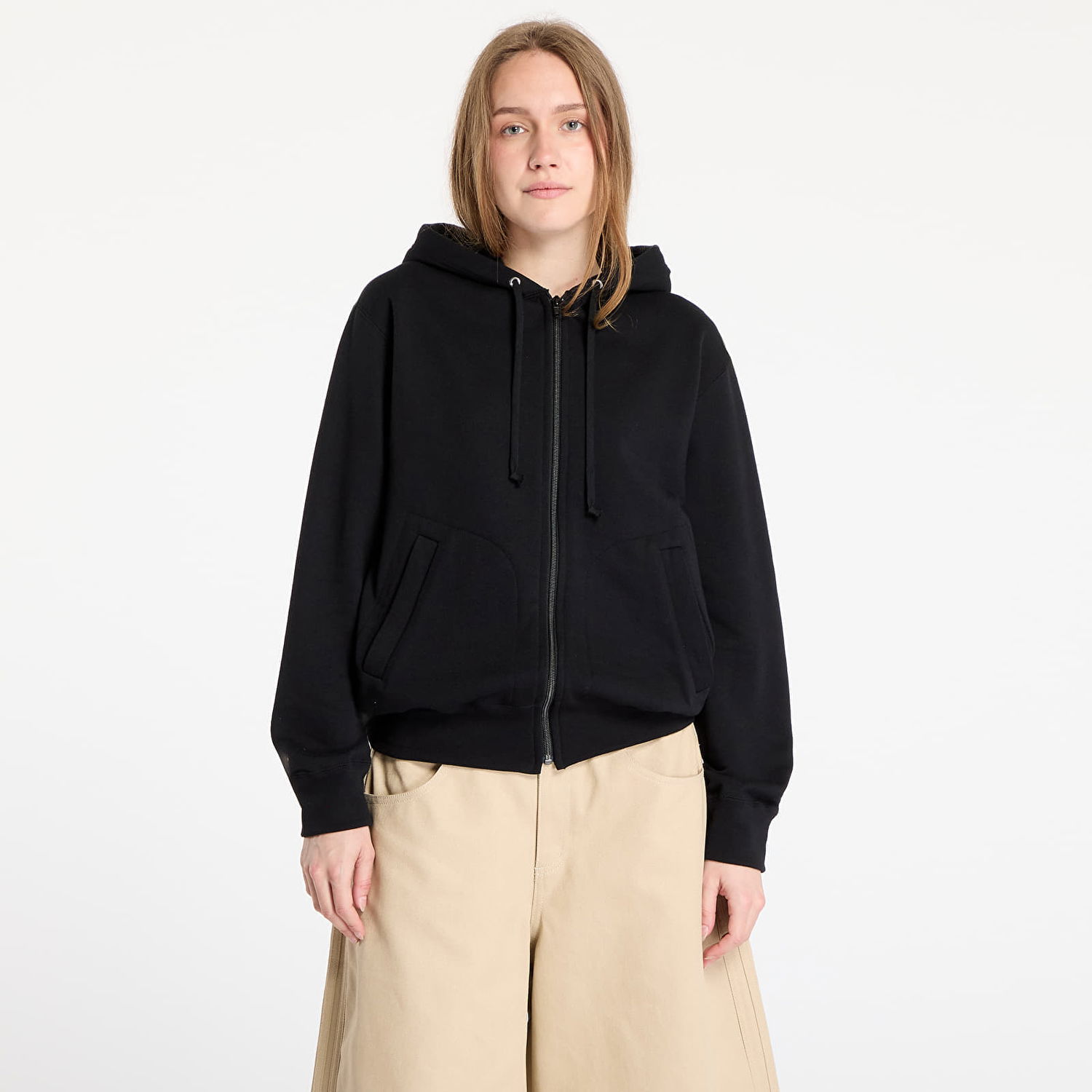Mikina Comme des Garçons Comme des Garçons PLAY Full-Zip Hoodie Čierna | AX-T342 BLACK, 1