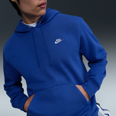 Mikina Nike Nike Club Fleece Hoodie Modrá | FN3859-480, 4