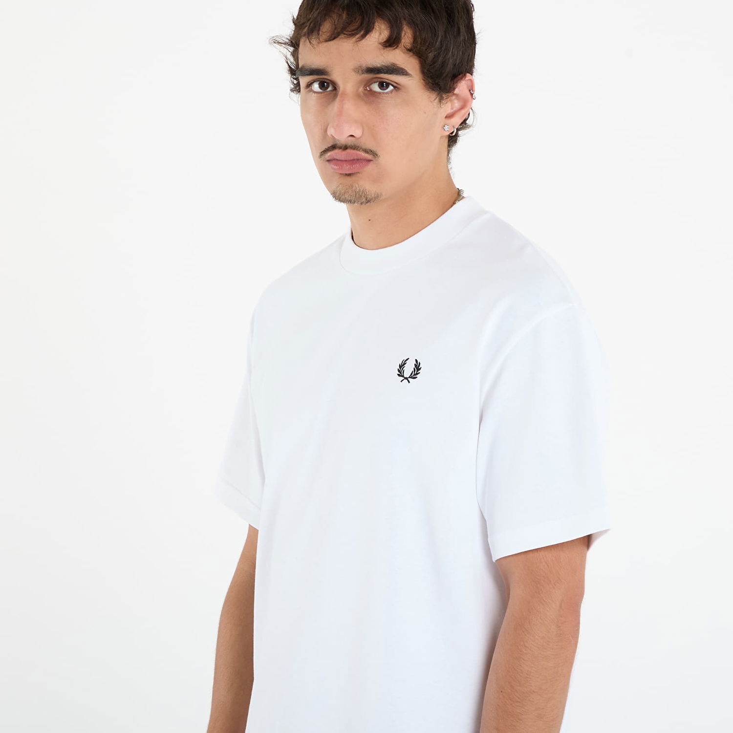 Tričko Fred Perry Relaxed T-Shirt Biela | M8710 100, 1