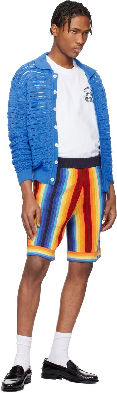 Šortky Casablanca Casablanca Gradient Stripe Towelling Shorts Rôznofarebný | MS25-KW-924-01, 4