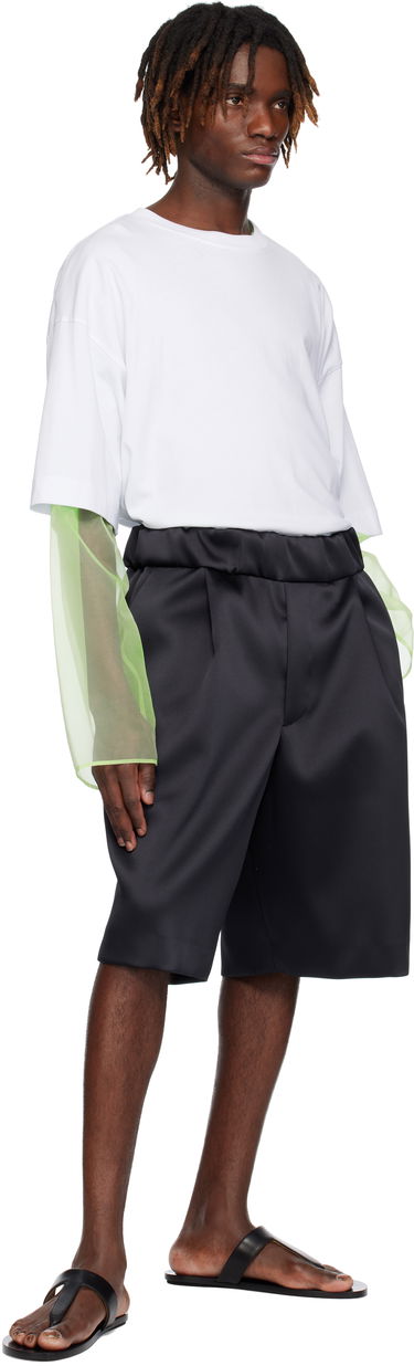 Šortky Dries Van Noten Dries Van Noten Pleated Satin Shorts Čierna | 251-020953-1061, 3