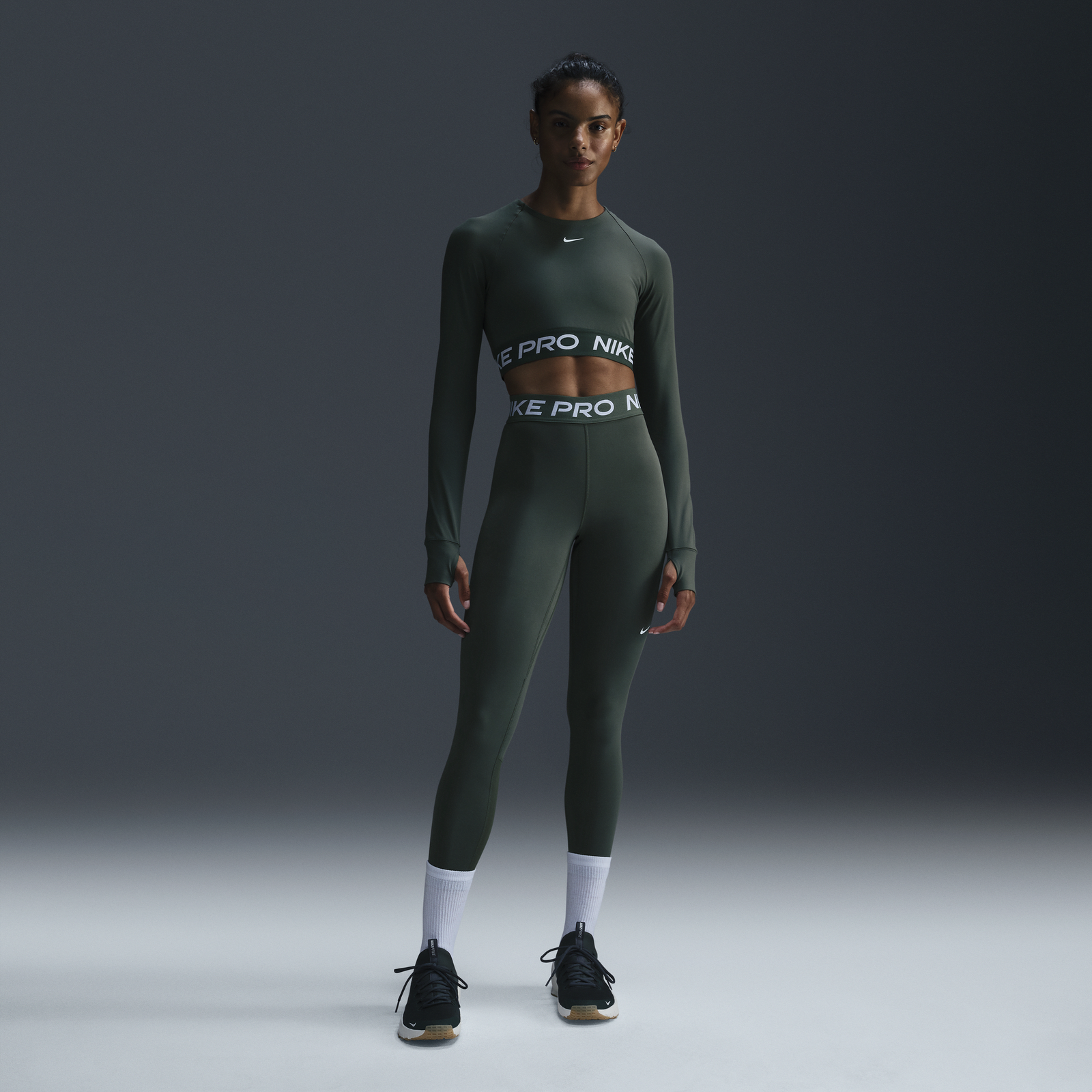 Pro Dri-FIT Long Sleeve Crop Top