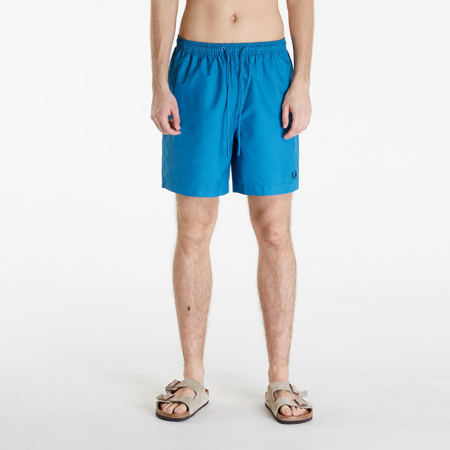 Plavky Fred Perry Classic Swimshort Runaway Ocean Modrá | S8508 U46, 0