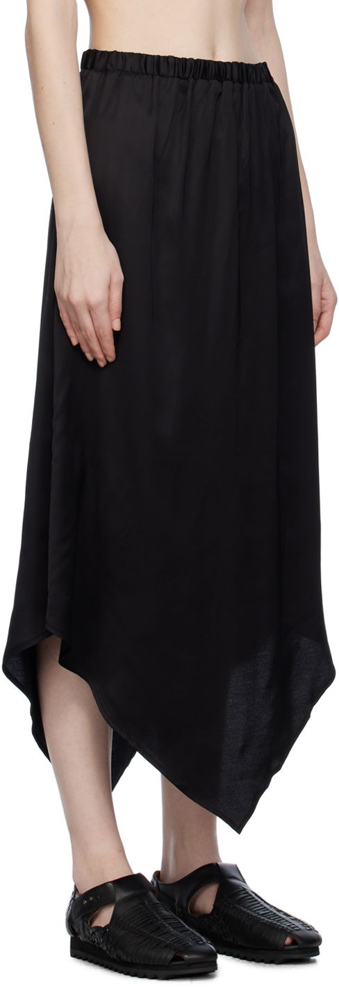 Sukňa Baserange Midi Asymmetrical Skirt Čierna | SKCRA-VI-WI23, 1