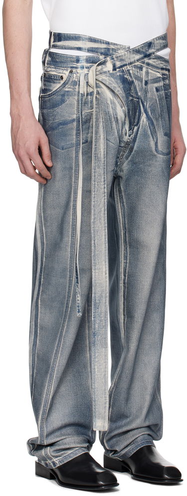 Džínsy Ottolinger Ottolinger Signature Wrap Jeans Modrá | 1700208E, 1