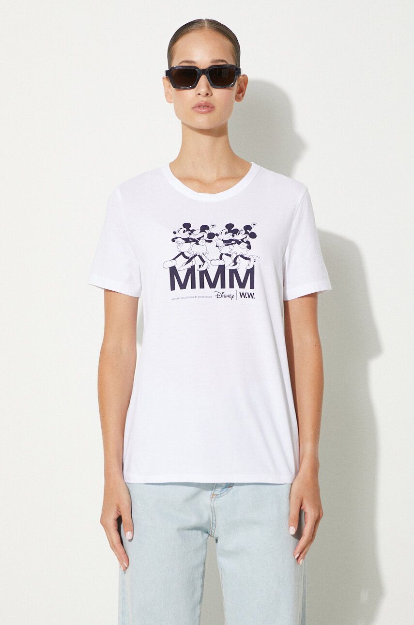 Tričko WOOD WOOD T-shirt With Print Biela | 12022500.2434, 0