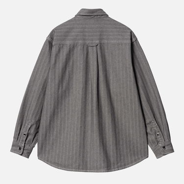 Košeľa Carhartt WIP Menard Herringbone Shirt Jacket - Grey Rinsed Šedá | I033577-9102, 0