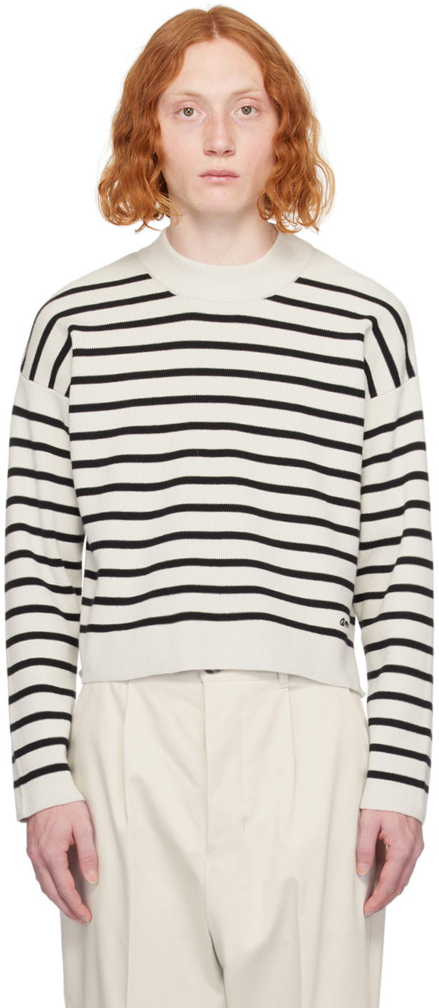 Sveter AMI Paris Sailor Sweater Čierna | UKS036.KN0041, 0