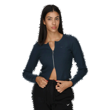 Sveter Nike Nike Sportswear Knit Rib Zip Cardigan Navy | FN3682-478, 0