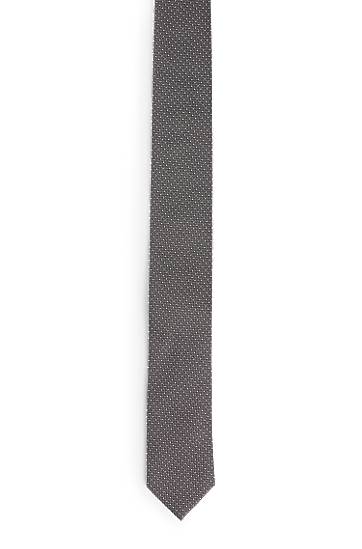 Opasok BOSS Tie with Jacquard Micro Dots Šedá | 50520645, 0