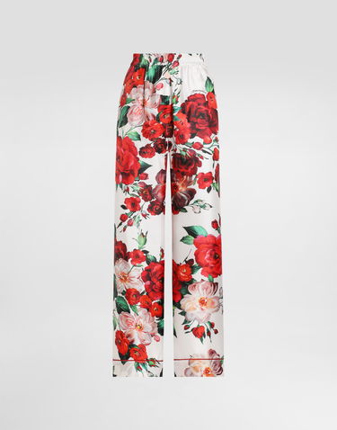 Pyžamo Dolce & Gabbana Dolce & Gabbana Rose Print Satin Pajama Pants Rôznofarebný | FTAMPTIS1ZDHA5PD, 0