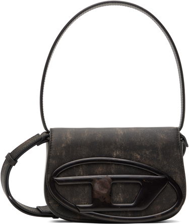 Kabelka Diesel Distressed Leather Shoulder Bag Čierna | X08396 P0743, 0
