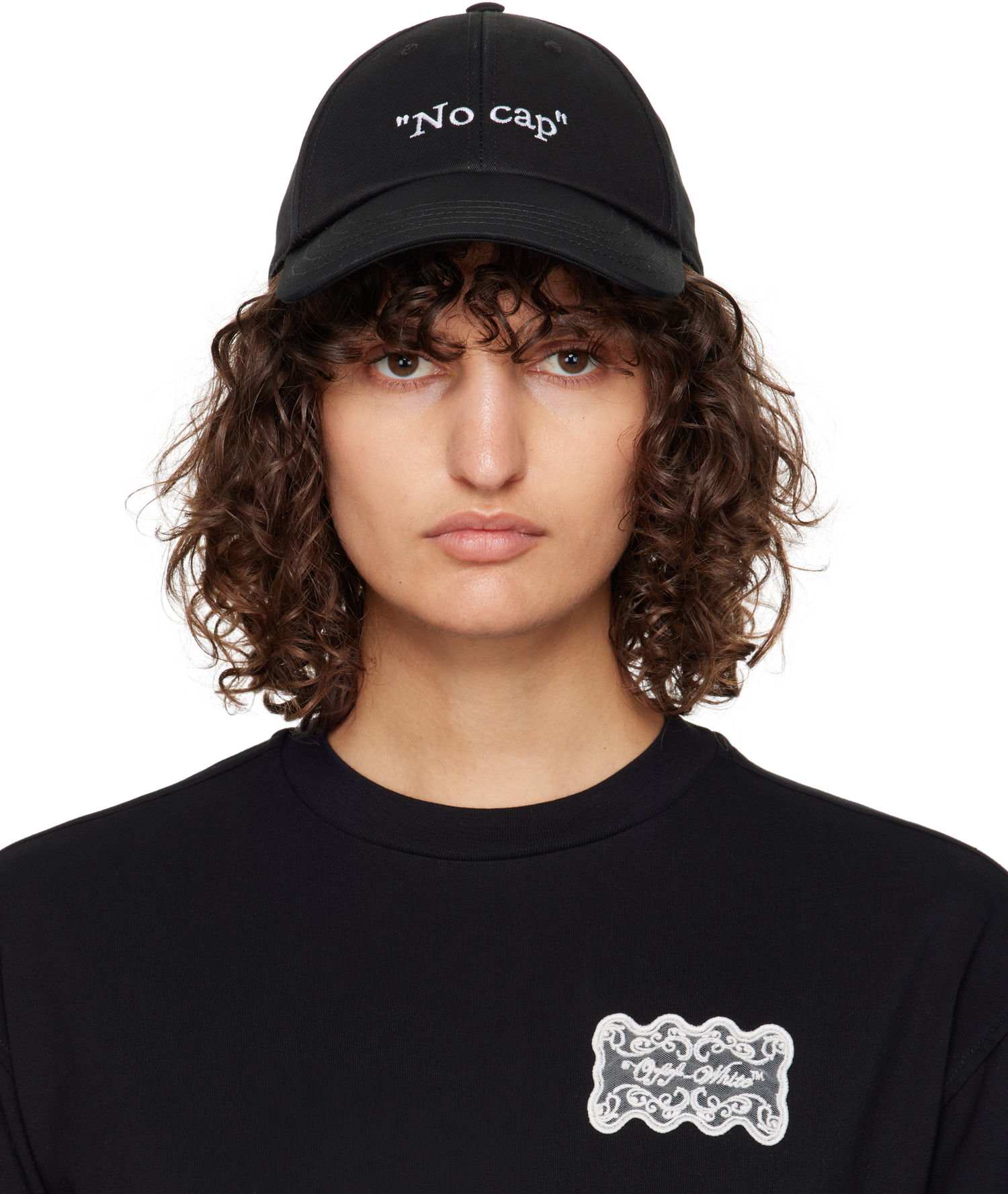 Šiltovka Off-White 'No Cap' Baseball Cap Čierna | OWLB045F24FAB00B1001, 0