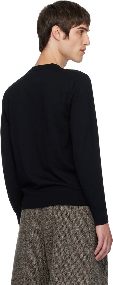 Sveter Dries Van Noten Dries Van Noten Merino Wool Crewneck Sweater Čierna | 252-021244-2700, 2