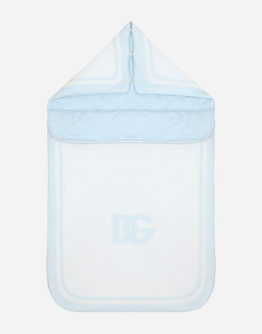 Šaty Dolce & Gabbana Dolce & Gabbana Jersey Sleep Sack with DG Logo Modrá | LNJAD8G7L5FS9001, 0