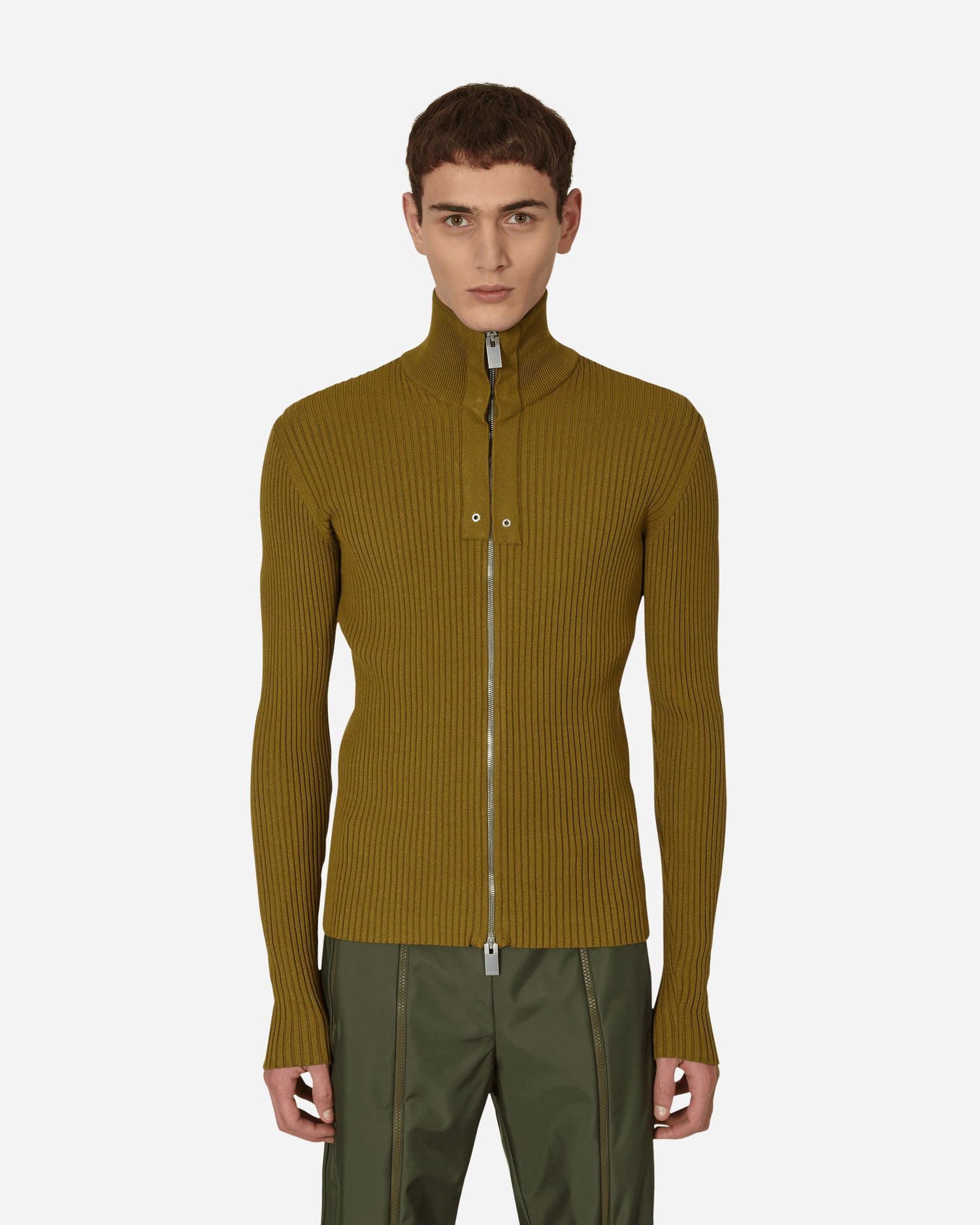 Košeľa 1017 ALYX 9SM Small Rib Zip-Up Sweater Green Oranžová | AAMKN0110YA01 GRN0004, 1