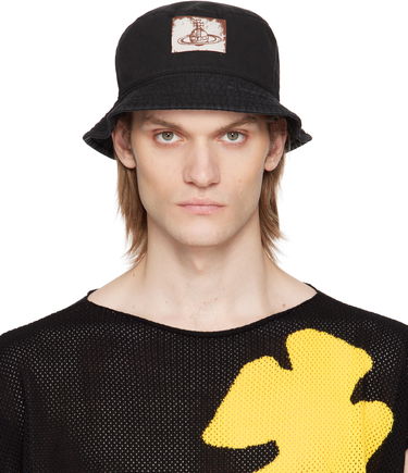Šiltovka Vivienne Westwood Vivienne Westwood Cotton Twill Bucket Hat Čierna | 81020009-W016E-, 0