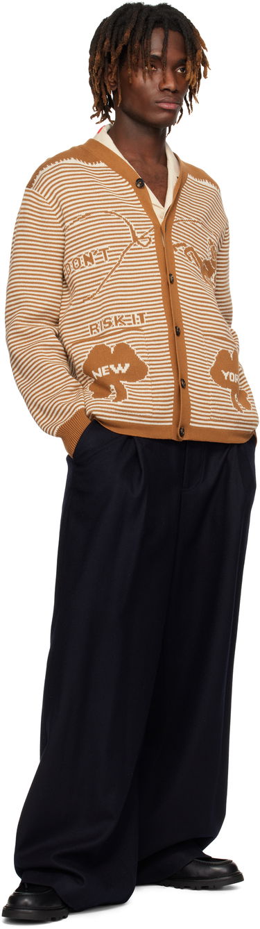 Sveter Bode Bode Buckaroo Knit Cardigan Hnedá | MRS25KT012, 3
