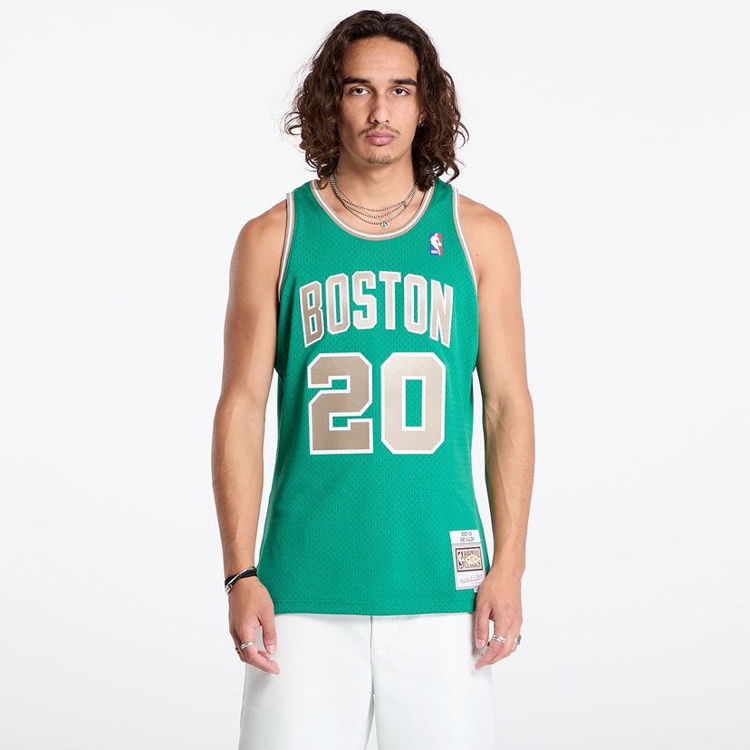 Dres Mitchell & Ness Boston Celtics 20 Ray Allen Swingman Jersey Green Zelené | SMJYGS20008 Green