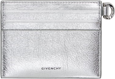 Peňaženka Givenchy Metallic Leather Card Holder With Logo Metalická | BB60NBB1ZB934, 1