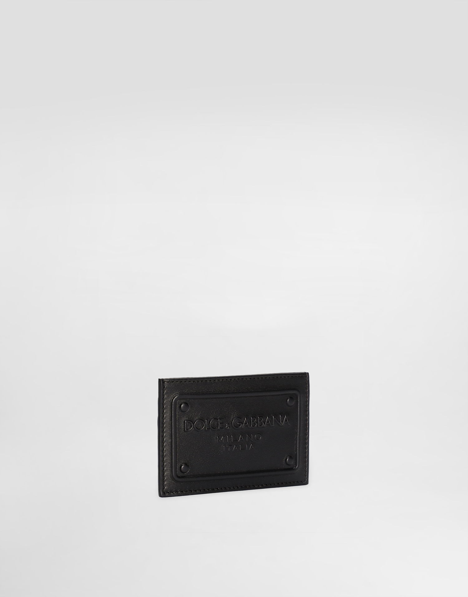 Peňaženka Dolce & Gabbana Calfskin Card Holder With Raised Logo Čierna | BP3239AG21880999, 1