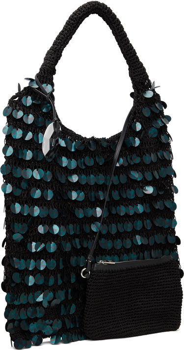 Tote bag JW Anderson JW Anderson Crochet Sequin Shoulder Bag Čierna | HB0729-FA0447, 1